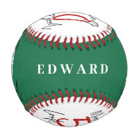 Green and white 50th birthday modern chic