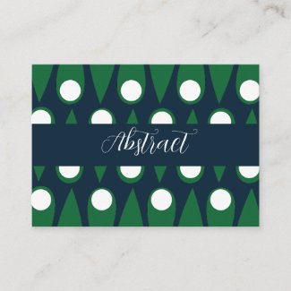 Green and White Abstract Pattern