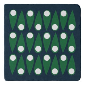 Green and White Abstract Pattern