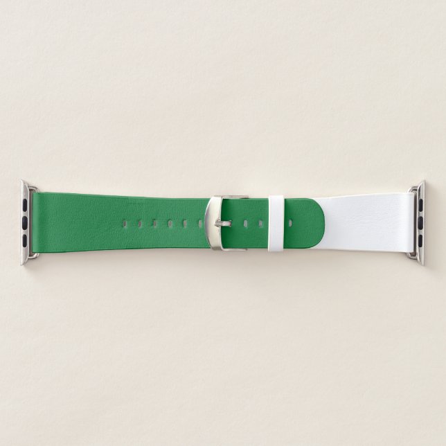 Green and White Apple Watch Band (Band)