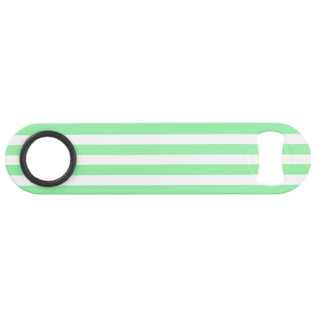 Green and white candy stripes bar key (Back Horizontal)
