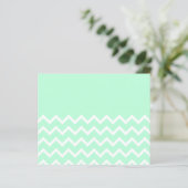Green and White Chevron Pattern with Plain Green. (Standing Front)