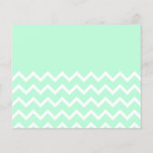 Green and White Chevron Pattern with Plain Green. (Back)