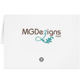 green and white Chic Business Thank You Cards (Back Horizontal)