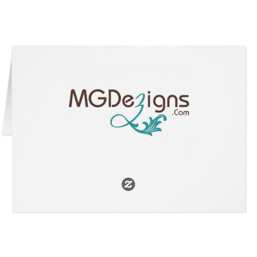 green and white Chic Business Thank You Cards (Back Horizontal)