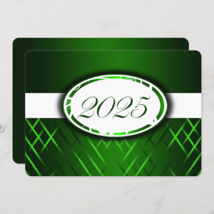 Green and White Class of 2025 Party Invitation