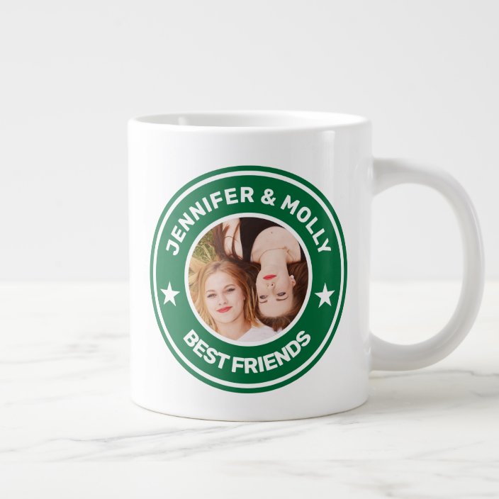 Green and White Coffee Shop Frame Photo Giant Coffee Mug ...