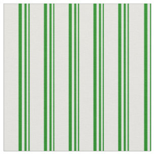 Green and White Colored Pattern of Stripes Fabric