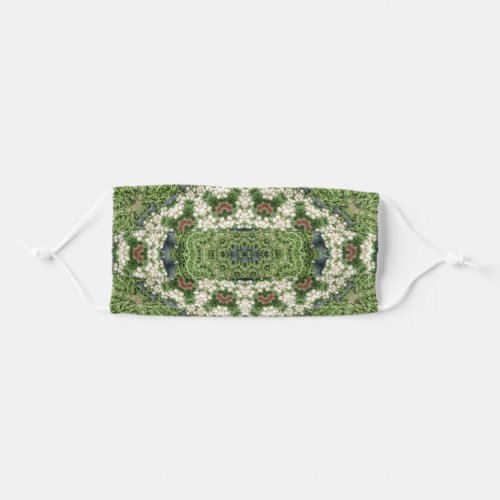 Green and White Farmers Market Vegetable Adult Cloth Face Mask