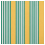 Green and white five stripe pattern with yellow fabric