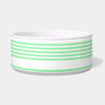 Green and white five stripes pattern bowl<br><div class="desc">Green and white five stripes pattern</div>