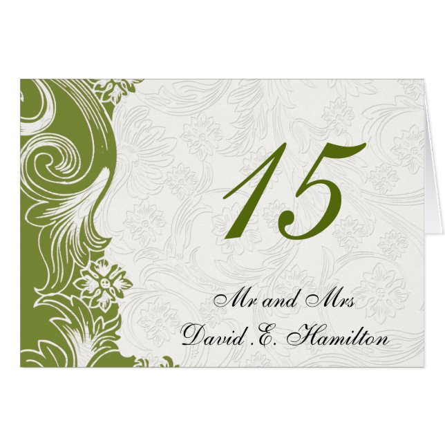 Green and White Floral Spring Wedding (Front Horizontal)