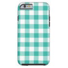Green And White Gingham Check Pattern