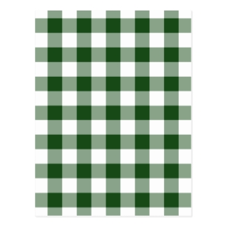 Green and White Gingham Pattern