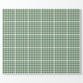 Green and White Gingham Pattern Wrapping Paper (Flat)