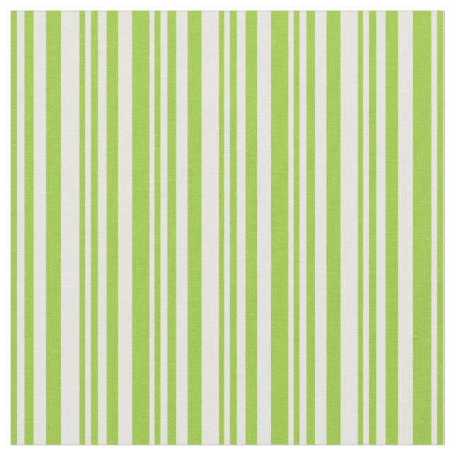 Green and White Lines Fabric (Close Up)