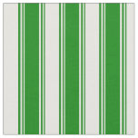 [ Thumbnail: Green and White Lines Fabric ]