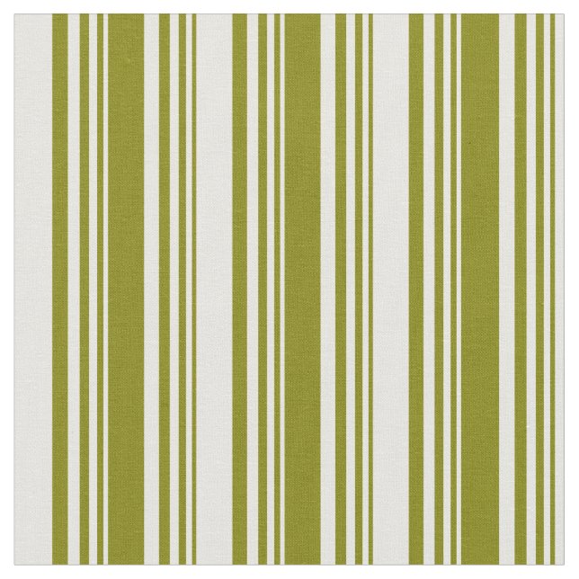 Green and White Lines Fabric (Close Up)