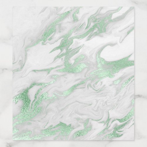 Green and White Marbled Look Envelope Liner