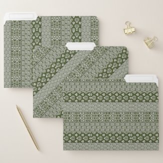 green and white multi pattern