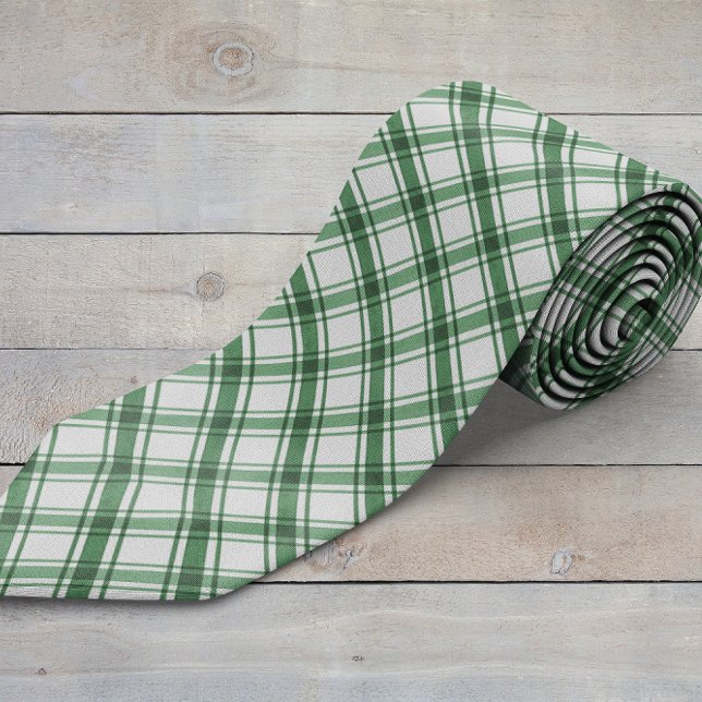 Green and White Neck Tie (Green and White Neck Tie
)