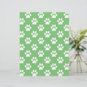 Green and white paws pattern (Standing Front)