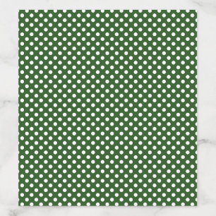 Green and White Polka Dot Envelope Liners