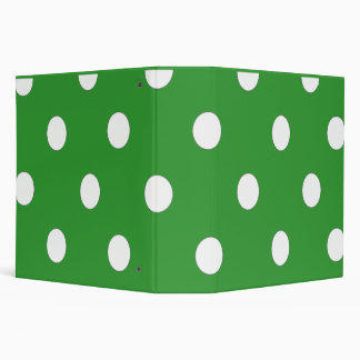 Green And White Polka Dot Keepsake Binder