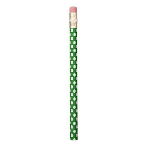Green and White Polka DotsPencil Pencil