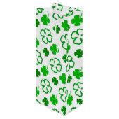 Green and White Shamrock St Patrick’s Day Gift Bag (Back Angled)