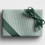 Green and white simple striped Christmas holiday Wrapping Paper<br><div class="desc">This simple green and white striped holiday gift wrap is the perfect coordinating wrapping paper for all your Christmas gifts. With a festive striped pattern, this Christmas gift wrap is simple and stylish and pairs perfectly with the Lea Delaveris Design festive flourish collection where you can find matching green holiday...</div>