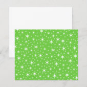Green and White Star Pattern. (Front/Back)