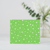 Green and White Star Pattern. (Standing Front)