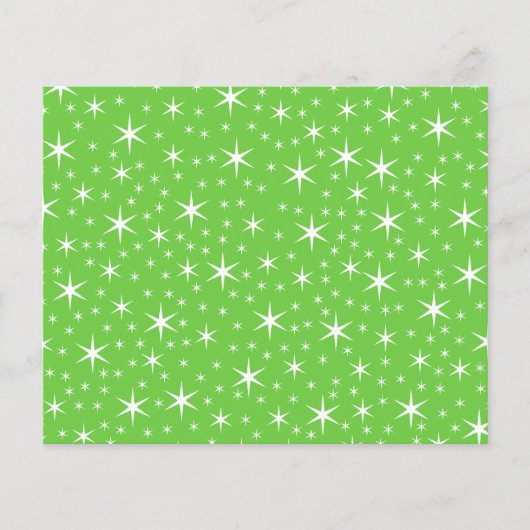 Green and White Star Pattern. (Front)
