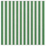 Green and White Striped Craft Fabric