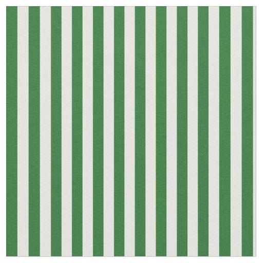 Green and White Striped Craft Fabric
