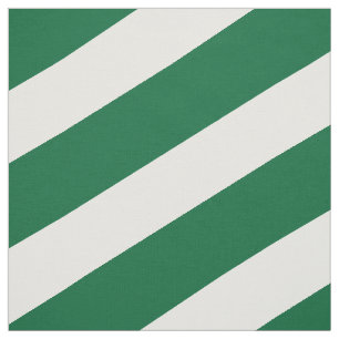 Green and white striped pattern fabric