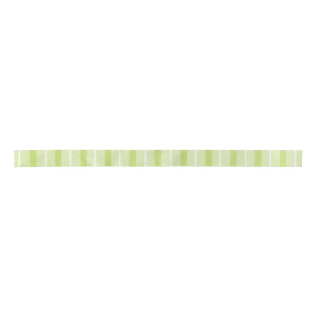 Green And White Striped Ribbon (Front)