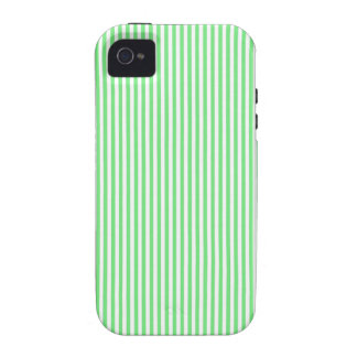 Green and White Stripes Case-Mate iPhone 4 Cover