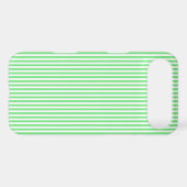 Green and White Stripes Case-Mate iPhone Case (Back (Horizontal))