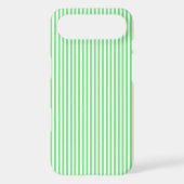 Green and White Stripes Case-Mate iPhone Case (Back)