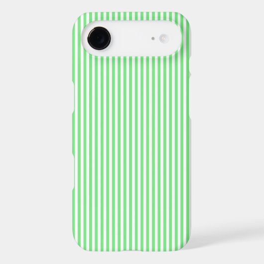 Green and White Stripes Case-Mate iPhone Case (Back)