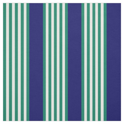 Green and white stripes pattern with navy blue fabric
