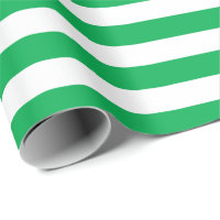 Sage Green White Stripes Pattern Wrapping Paper | Zazzle