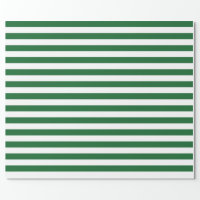 Sage Green, White Stripe Wrapping Paper, Zazzle