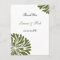 green and white ThankYou Cards