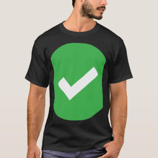 Green And White Vertical Striped 1 T-Shirt