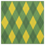 Green and Yellow Argyle Pattern Fabric