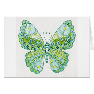 Green and Yellow Butterfly Cards