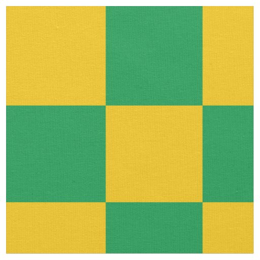 Green and yellow checkerboard pattern fabric